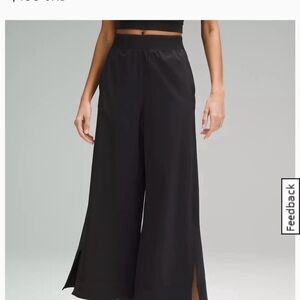 lululemon athletica Black Wide-Leg Pants